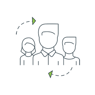 Team collaboration icon